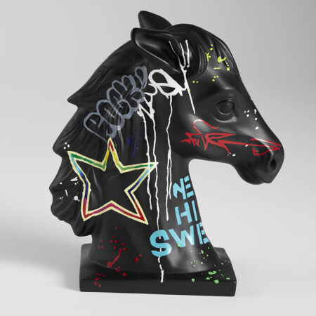 Wooden Horse Artefact – Gauri Khan Designs